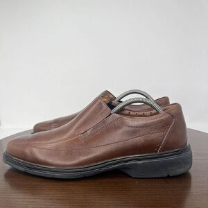 Clarks Unstructured Loafer Shoes Men‎ Size 10.5 Brown Leather Unsheridan Comfort